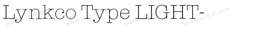 Lynkco Type LIGHT字体转换